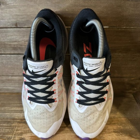 Womens Nike Zoom Winflo 8 White‎ Athletic Running Sneakers Shoes Size 9 M GUC - Picture 3 of 6